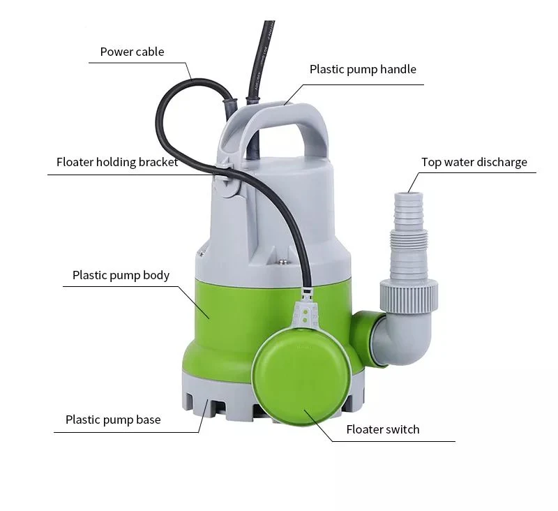 Sewage Submersible Pump Garden Sump Pump with Separate Float