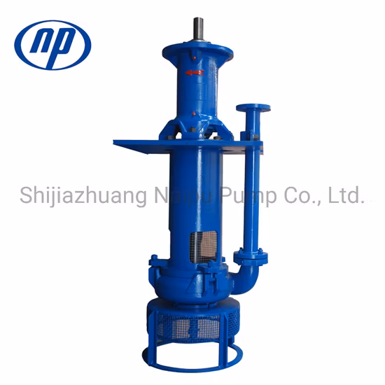 Pompe de puisard centrifuge verticale Naipu avec revêtement en caoutchouc ou en métal